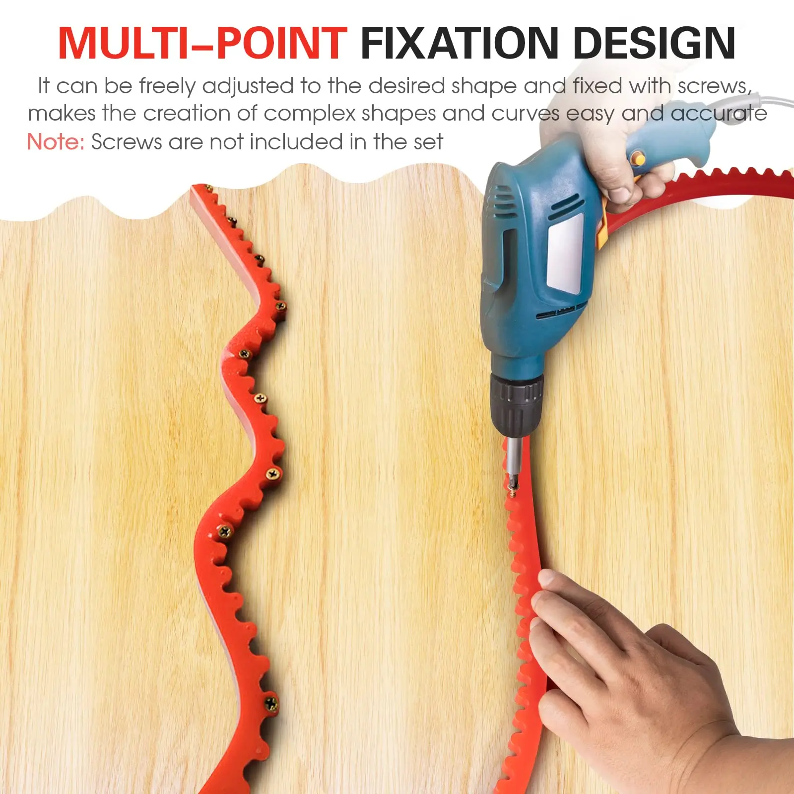 Enhanced Woodworking Flexible Curve Template Guide
