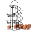 Egg Rack Spiral Storage Rack Egg Skelter Deluxe Spiraling Dispenser Rack Basket Storage Space Multi-functional Rack 1