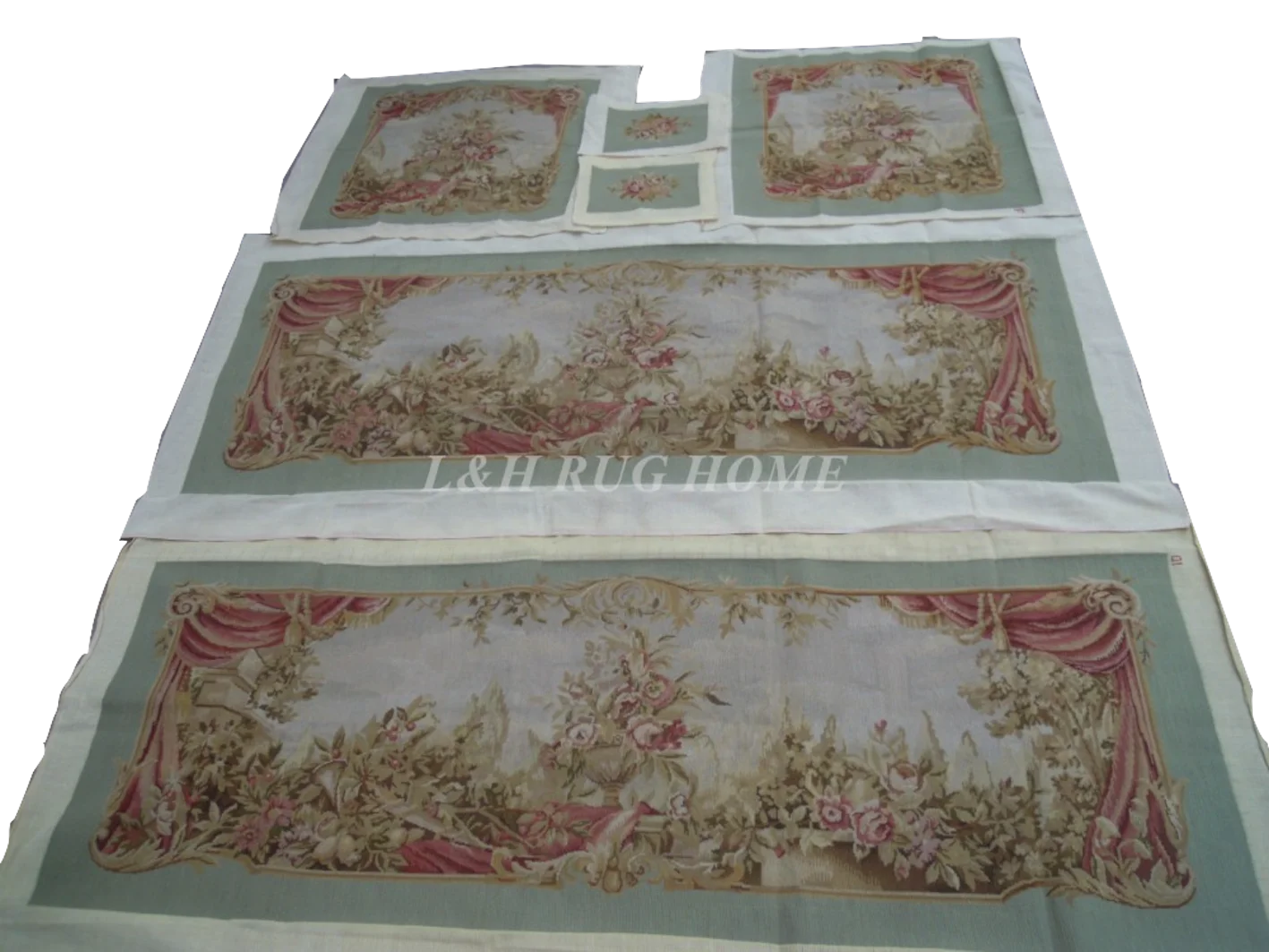 

Бесплатная доставка Французский Aubusson hand wovesofa и Набор чехлов для стула 1:4 с подлокотниками