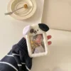 Kawaii Puppy Plush Photocard Holder Credit ID Bank Card Photo Bus Card Protective Case Photo Sleeves Stationery 2