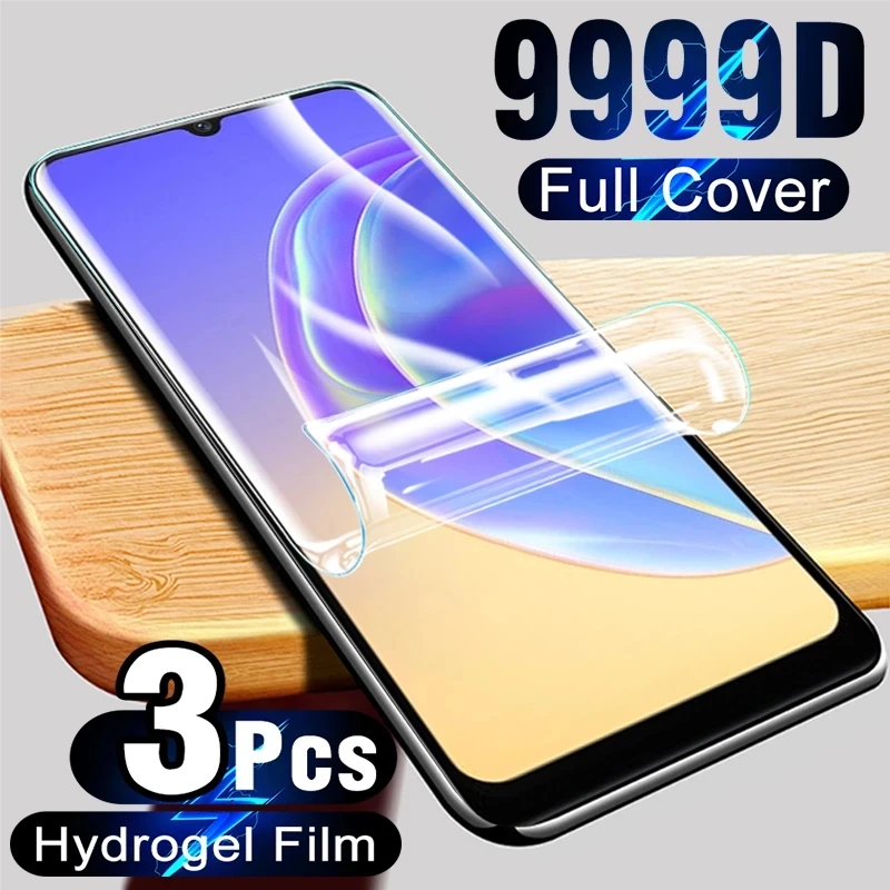 

Защитная пленка для экрана Vivo Y33s Y20i Y20S Y12S Y17 Y12A Y15a Y15s Y72 Y52 Y91C, Гидрогелевая пленка, 3 шт.