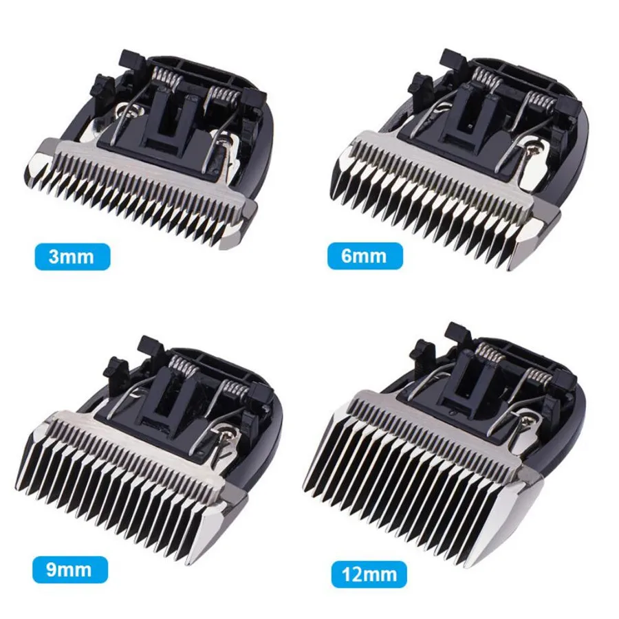 Black Ceramic Blade for BaoRunP9 P2 P6 P7 S1 Pet Hair Clipper Trimmer Blade 3/6/9/12mm Extra Head Nozzles Integrated pet clipper dog hair trimmer pet hair trimmer dog clipper dog clipper blades