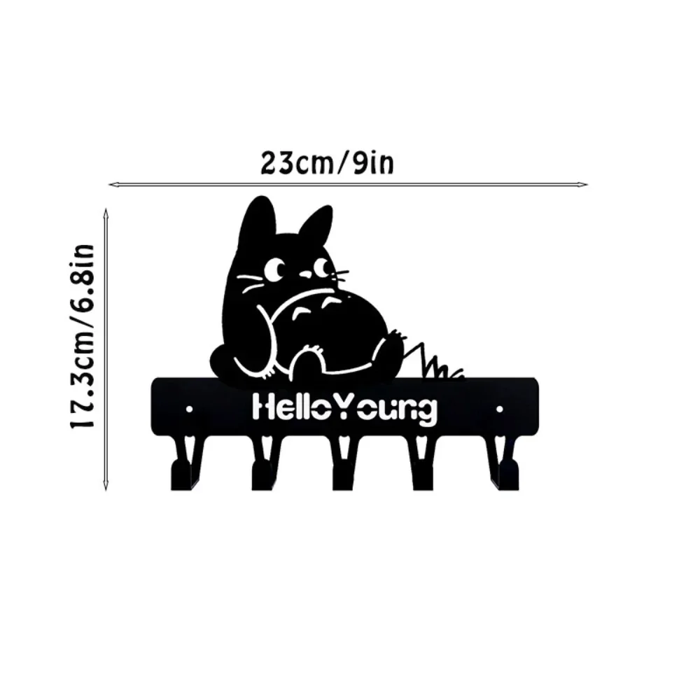 1pc Chinchilla Hanger Wall Mount Bracket for Coats Keys Leashes, Also a Wrought Iron Towel & Storage Rack, Versatile and Stylish 2