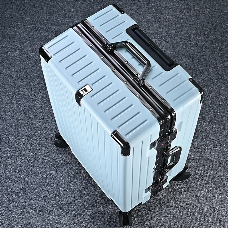 PLUENLI High-End Aluminum Frame Luggage Female Universal Wheel Trolley Male Student Travel Password Business Boarding Suitcase