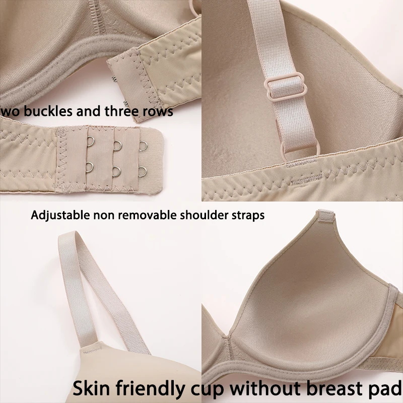 FONETOO Women Seamless Bra Sexy No Wire Push Up Underwear Girls Students Breathable Thin Bras Female's Bra Breathable Gathered