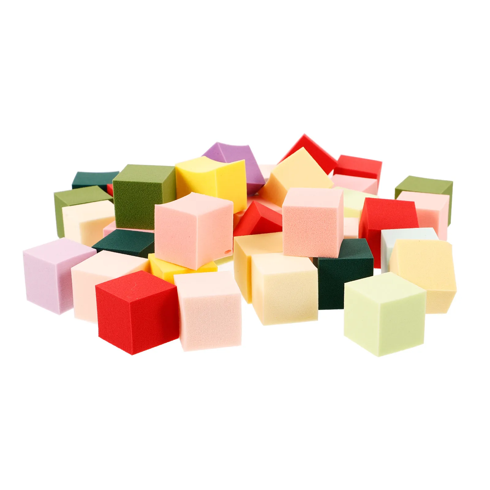 50개 소형 아트 스펀지 블록 부드러운 스펀지 네일 픽킹 스펀지 매니큐어 DIY 프렌치 팁 도구 여행용 네일 아트 도구