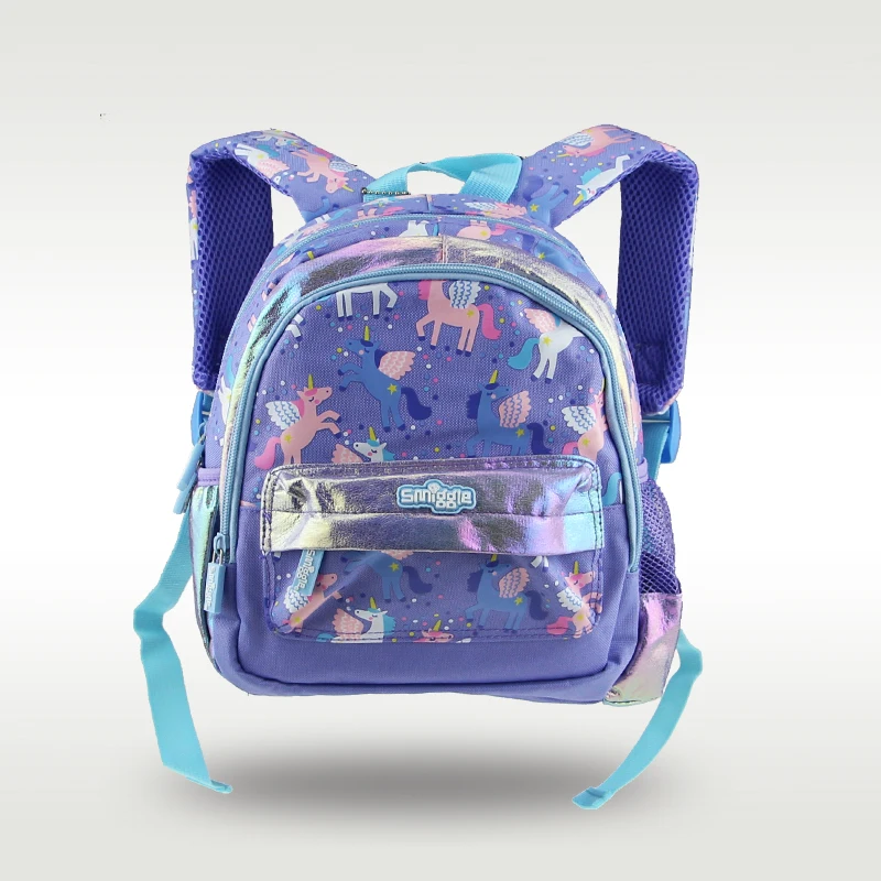 

Australian original Smiggle hot-selling children's schoolbag girl cute purple unicorn backpack kindergarten 2-4 years old