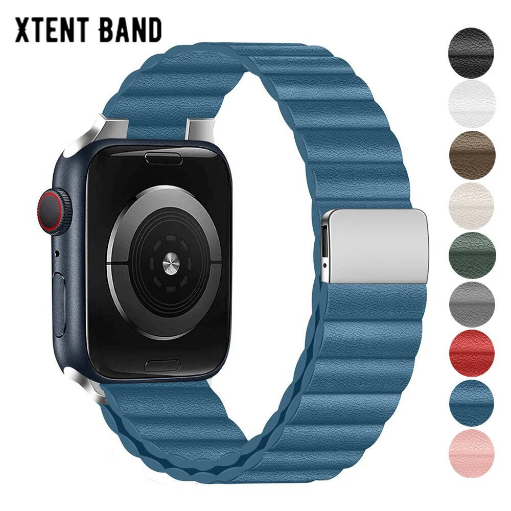 Apple Watch Series 7 45mm Leather Band Strap Apple Watch