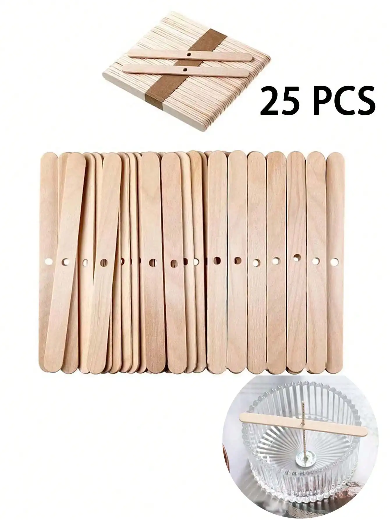 Stainless Steel Candle Wick Holders - Set of 5/10 Wick Centering Clips