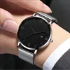 Fashionable business men's watch ultra-thin mesh belt Roman pattern trendy simple men's and women's quartz watch 3