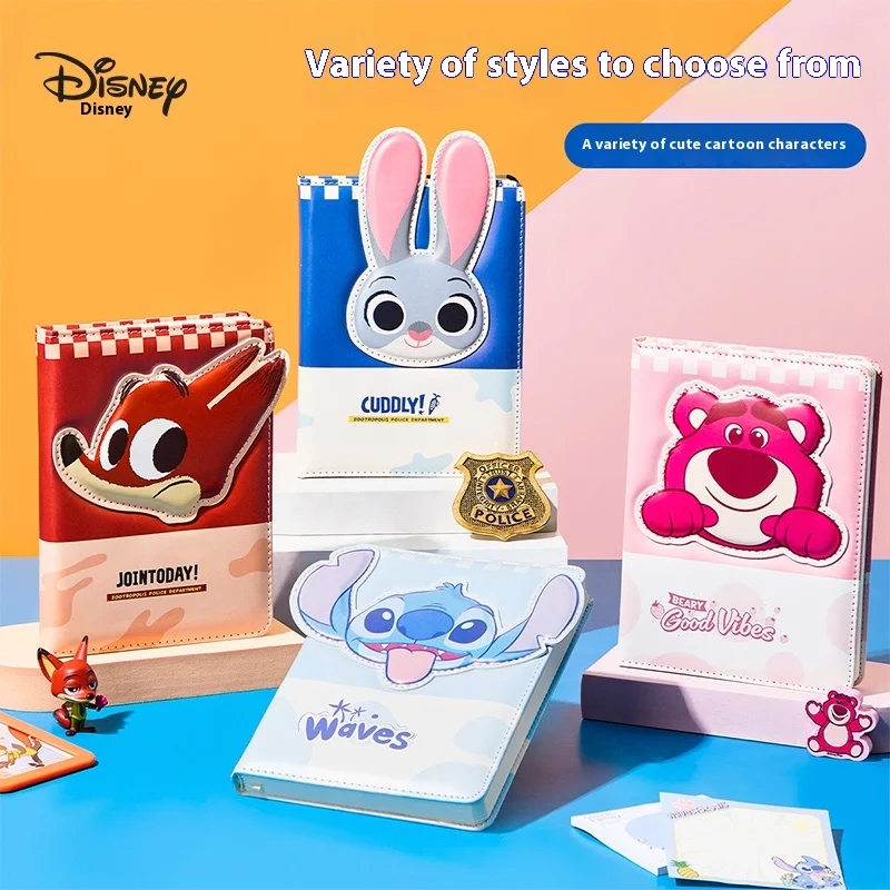 Disney Crazy Zootopia 3d Three-Dimensional Notebook Primary School Blunt Skin Thickened Job Log Cartoon Creative Notepad