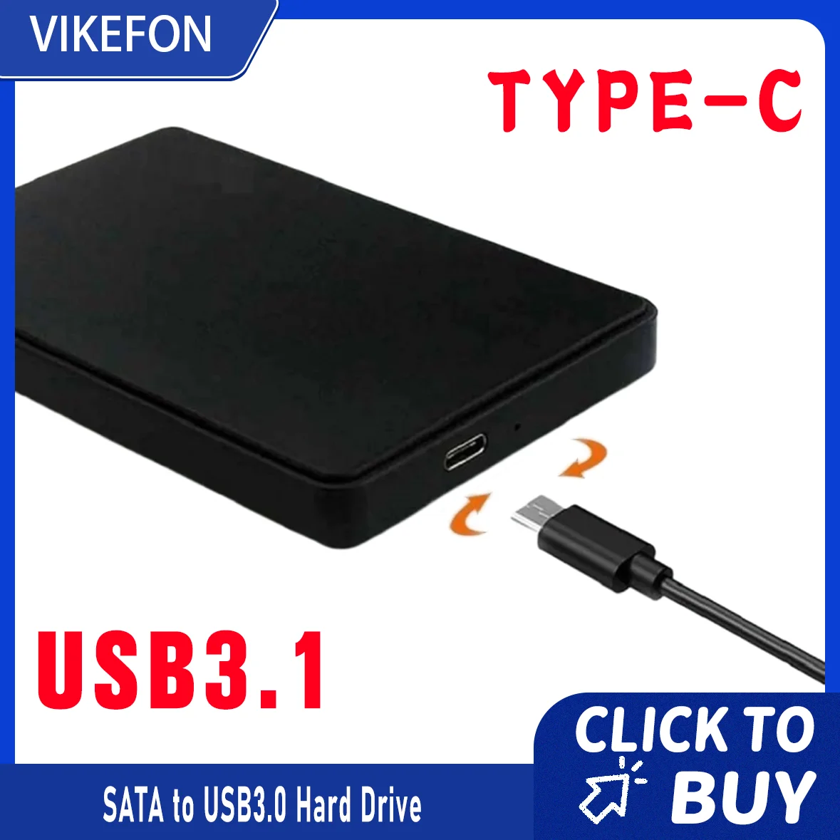 2.5인치 HDD 케이스 SATA to USB3.0 하드 드라이브 인클로저 5Gbps 4TB SSD 박스 SATA to USB 3.0 하드 디스크 케이스 옵티베이 캐디 2.5 SATA