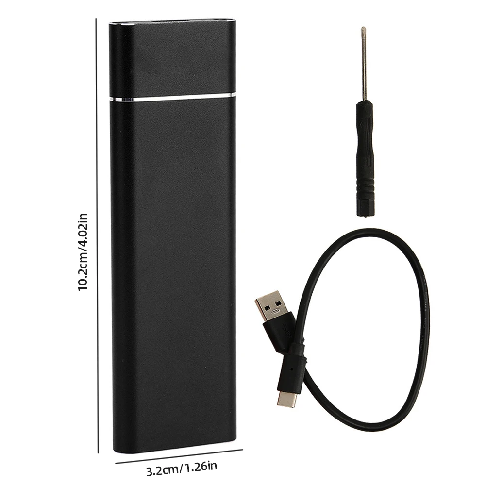 USB 3.1 TYPE-C M.2 NGFF SSD 인클로저, 2230, 2242, 2260/2280 SSD용 속도 6Gbps