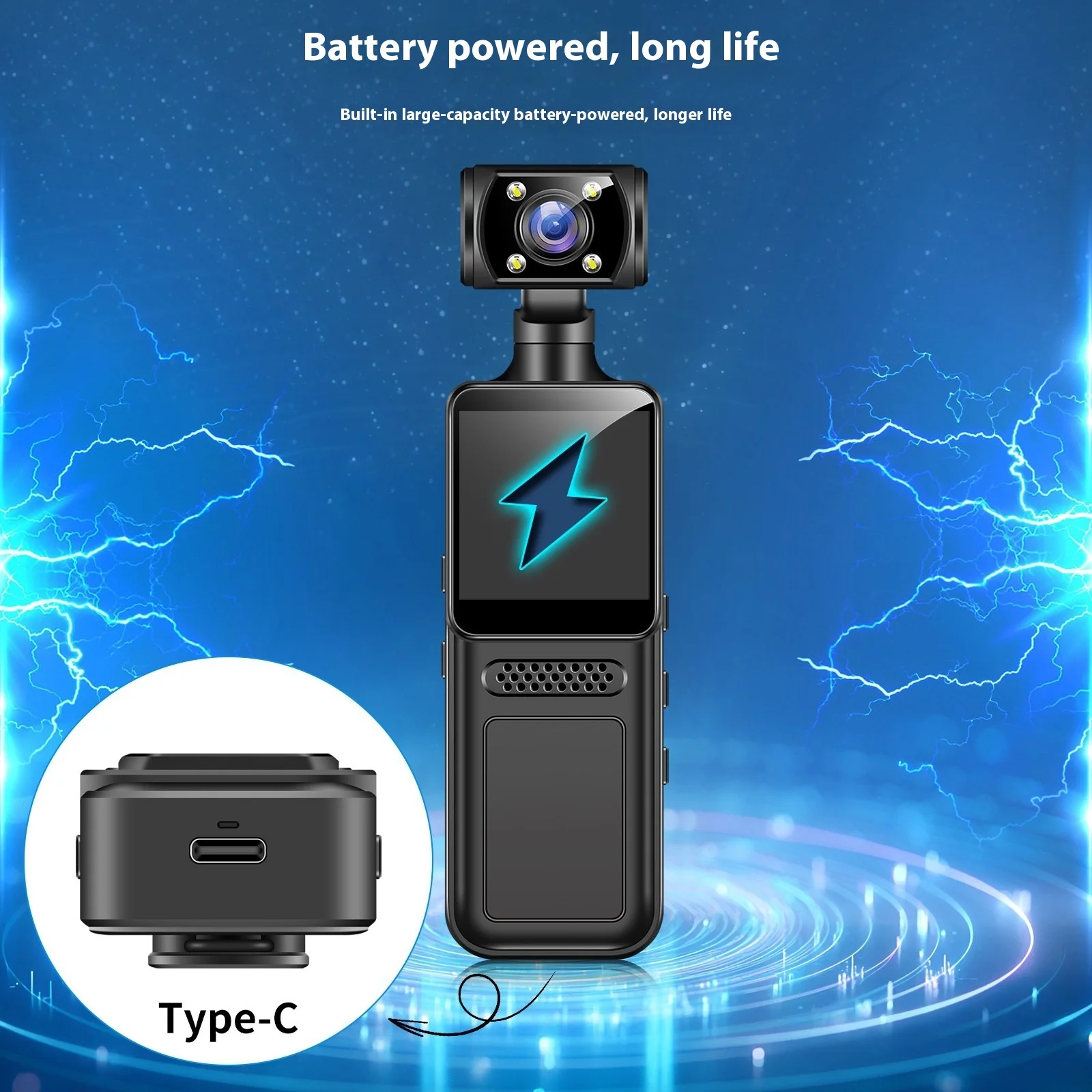 Portable 4k HD WiFi Body-Worn Camera for Outdoor Sports for Bike Action Adventures Cross-Border Travel Bicycle Driver Recorder 5