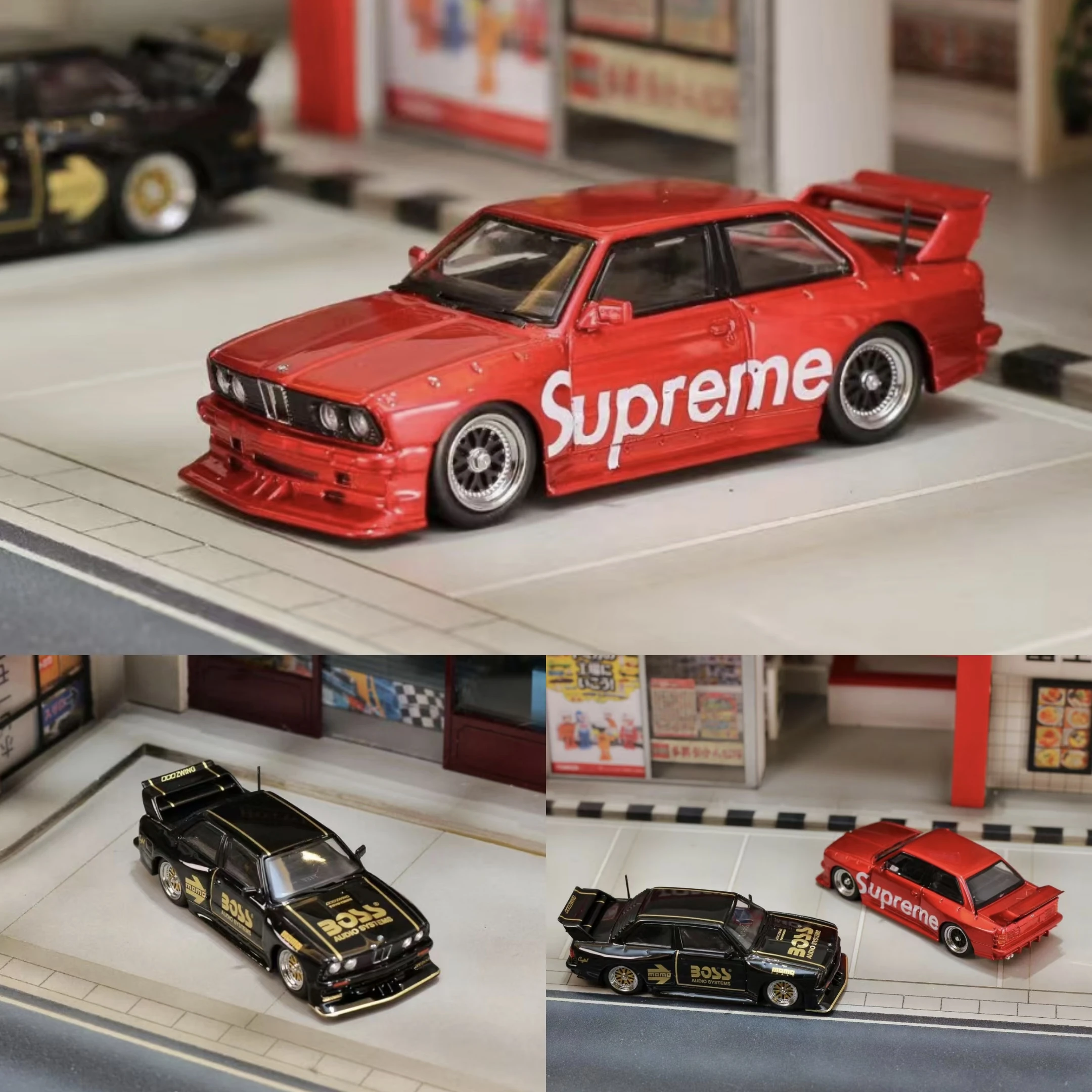 SW 다이캐스트 1/64 스케일 모델 자동차 BMW E30 M3 합금 자동차 모델 BMW LTO 놀이 차량 소년을위한 장난감 원래 상자