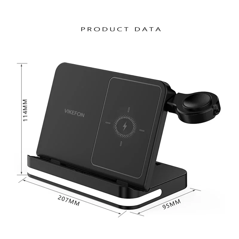Drahtloser Ladeständer für iPhone 17–12 Samsung S25 S22 Ultra Fold Z Flip Galaxy Watch Active Buds Schnellladestationshalter – Detail 32