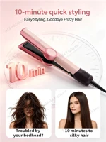 Exp. locale France SenCiciMen 2 en 1 lisseur haut. qual. ions négatifs sèche-cheveux sans abîmer les chev., contr. intelligent température anti-frisottis cheveux plus brillants et plus lisses cadeau idéal pour femme 5