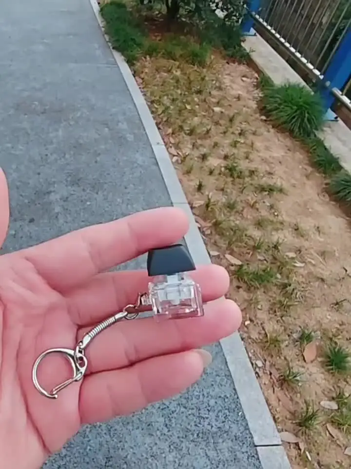 Dinghaole Giocattolo Antistress A Forma Di Tastiera - Fidget Clicker Con Interruttori Meccanici - Portachiavi Per Ansia E Concentrazione - Nero