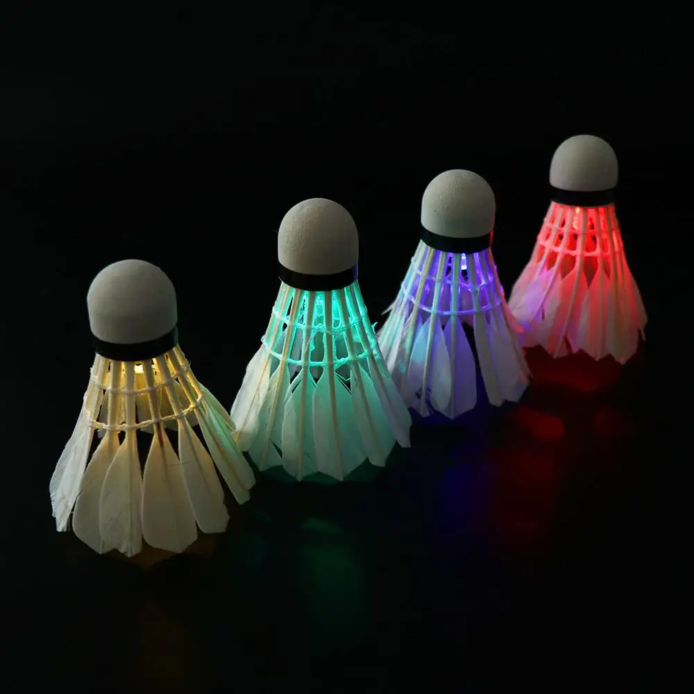 

Dark Night LED Badminton Luminous Lighting Balls Luminous Shuttlecock Glowing Colorful Lighting Badminton Night Training