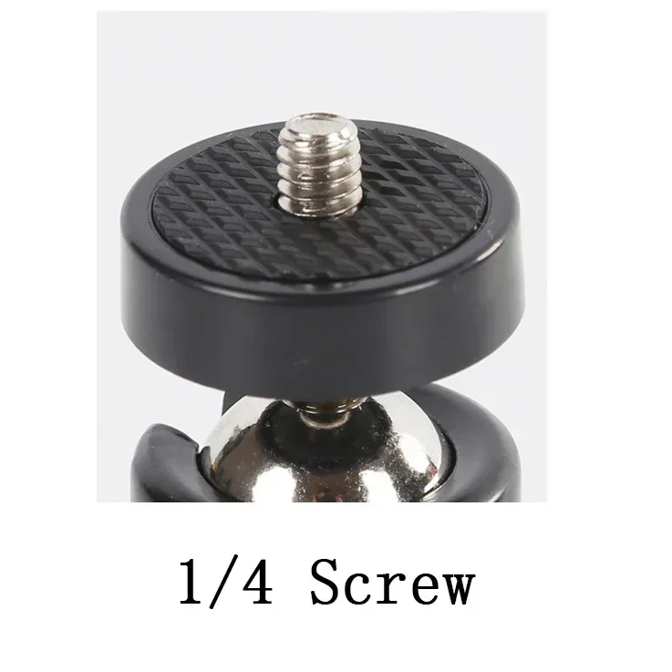 Mini Tripod Ball Head Rotating 3D Small Gimbal for Mobile Phone Smartphone Aluminum Alloy for Selfie Stick Lightweight Camera