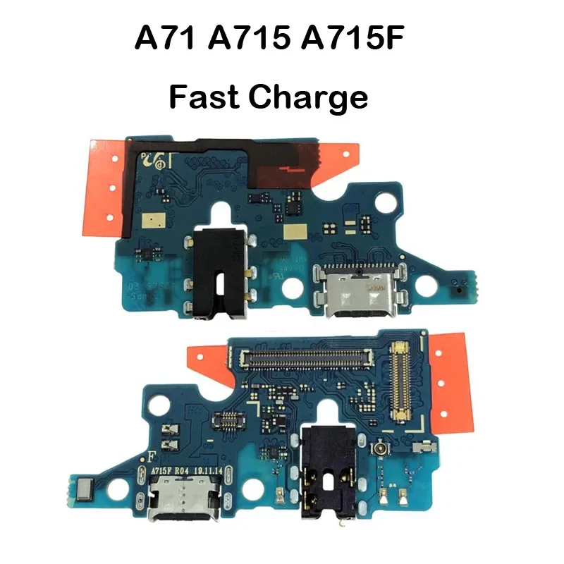 

Charging Port Board Replacement For Samsung Galaxy A71 A715 A715F SM-A715F Phone USB Charging Flex Cable Spare Parts