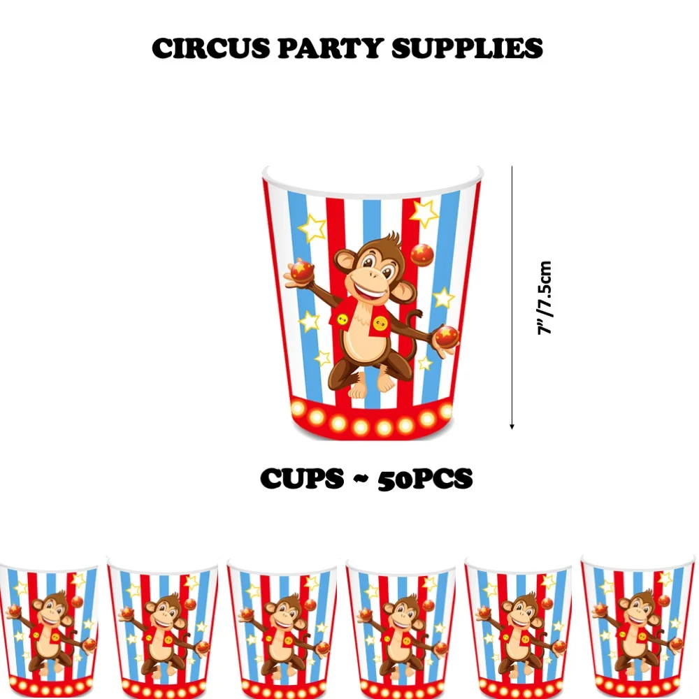 

50 шт., одноразовые чашки для детской комнаты