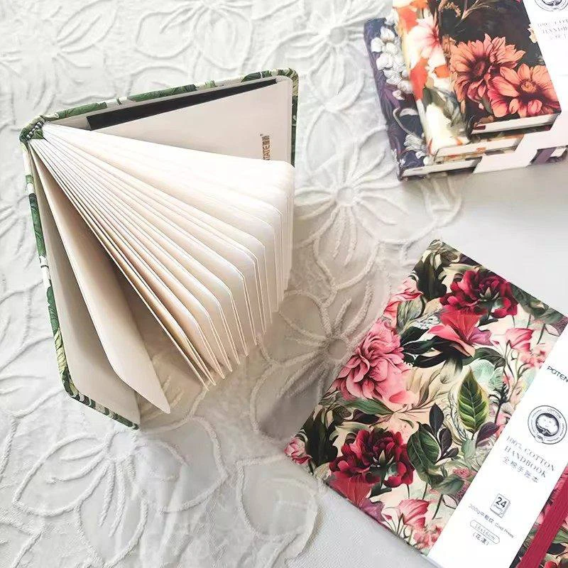 포텐테이트 100% 순면 수채화북 300g 24매 하드커버 수채화 용지 패드 사각 스케치북 아트 드로잉 스케치 패드