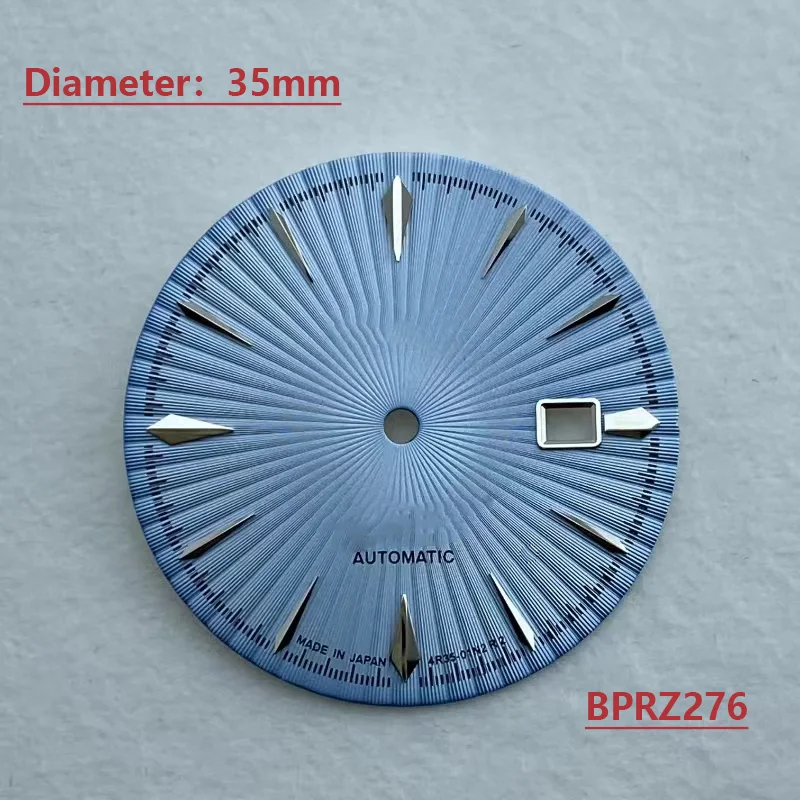 S 로고가 있는 비발광 다이얼, NH35 및 NH36 에 적합한 자동 기계식 무브먼트 액세서리, 직경 35mm