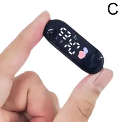 Waterproof Luminous Digital LED Portable Clock for Motorcycles and Electric Scooters (Heart light)