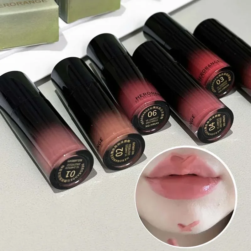 Low Saturation Mirror Water Light Lip Gloss Mirror Lasting Liquid Lipstick Moisturizing Lip Tint Nature Nude Makeup Cosmetic lip gloss lip makeup lip glaze lip tint lip lacquer