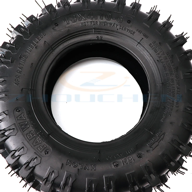 13x4.10-6 Tubeless Snow Tires Are Suitable for Small Bikes ATV Go Kart Mini Quad 47cc 49cc Snowmobile