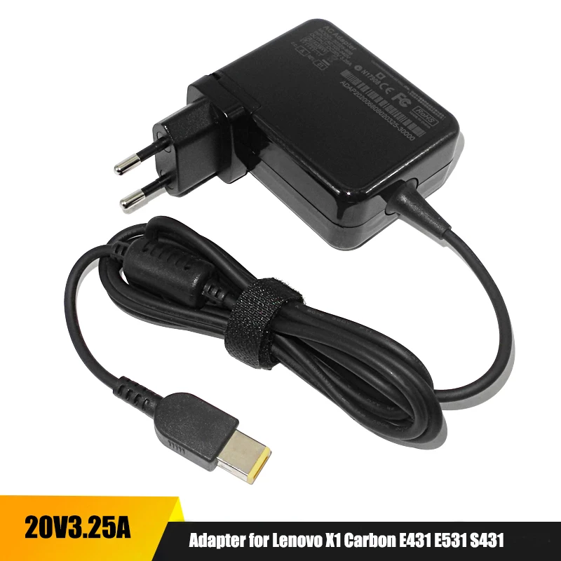 

Адаптер переменного тока 65 Вт 20 в а для Lenovo X1 Carbon E431 E531 S431 T440s T440 X230s X240 X240s G410 G500 G505, зарядное устройство для ноутбука
