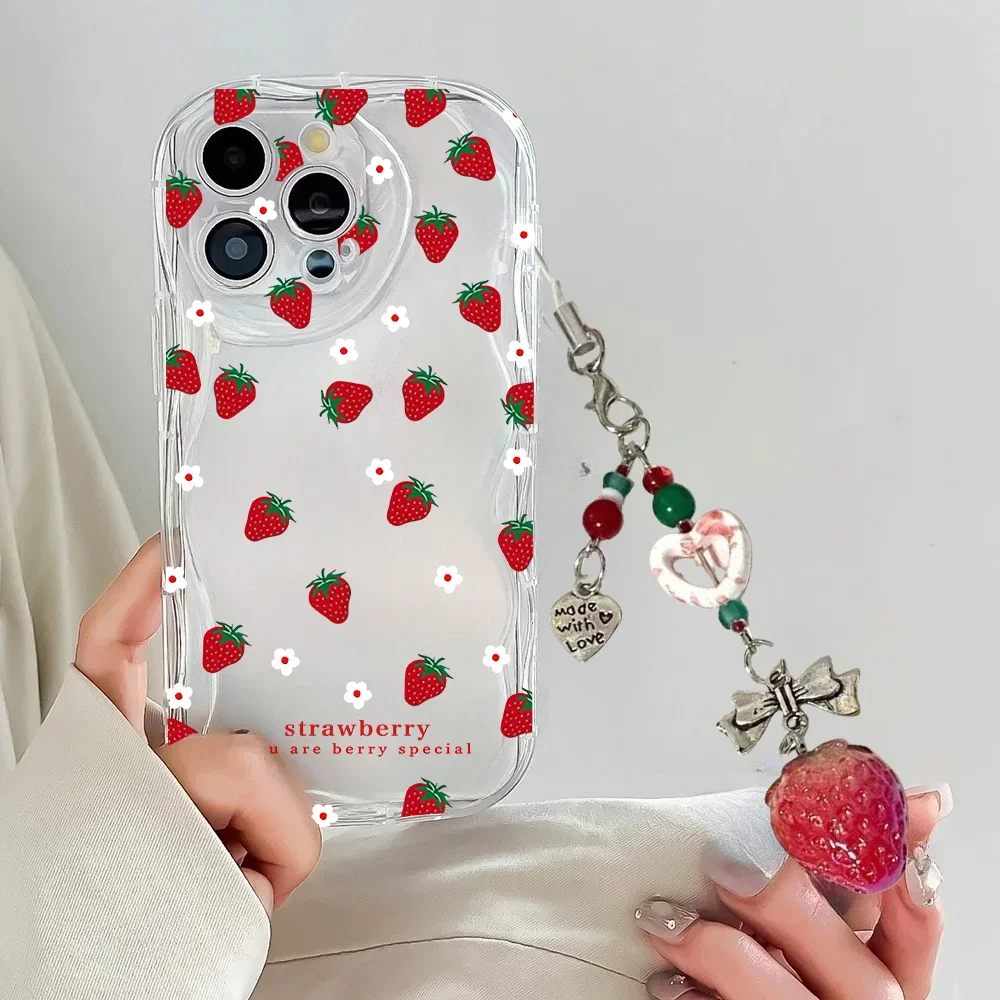 Strawberry Fruit Pendant Phone Case