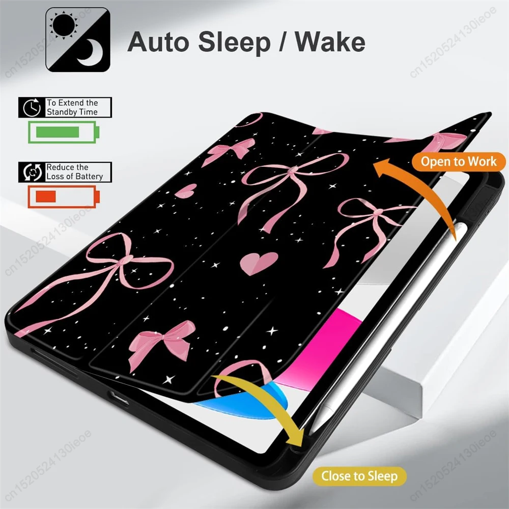Universal Tablet Cover with Pencil Holder - Fits Various iPad Models