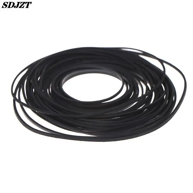 1pack Mix Cassette Tape Replacement Rubber CD DVD Cassette Tape Recorder Turntable Strap Belt For CD-ROM Video Machines 1*1mm