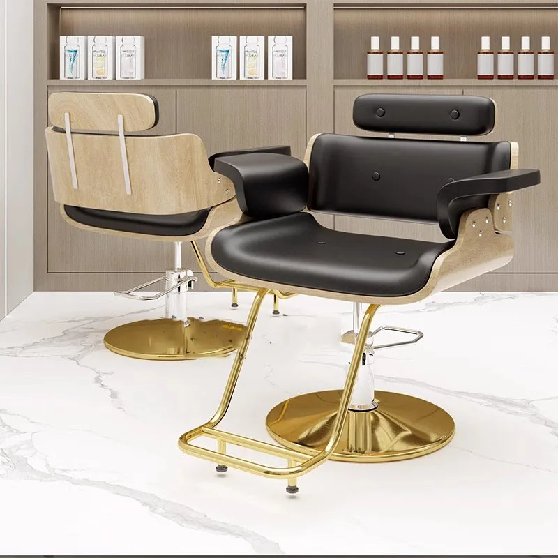 Professional Barber Chairs Makeup Ergonomic Hairdressingmanicure Armchairs Beauty Salon Aesthetic Sedia Girevole Furniture HY swivel makeup professional barber chairs reception manicure barber chairs for barbershop simple sedia girevole furniture hy