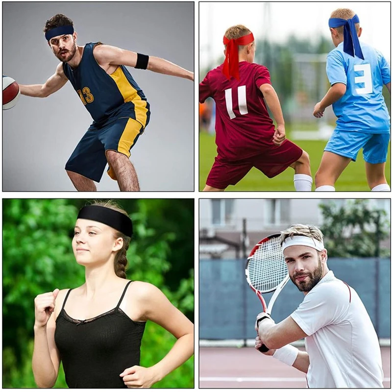 Sports Hair Band Sports Headband Sports Sweatband Sport Headbands Men Women Bike Cycling Running Sweatband Fitness Jogging Tennis Yoga Gym