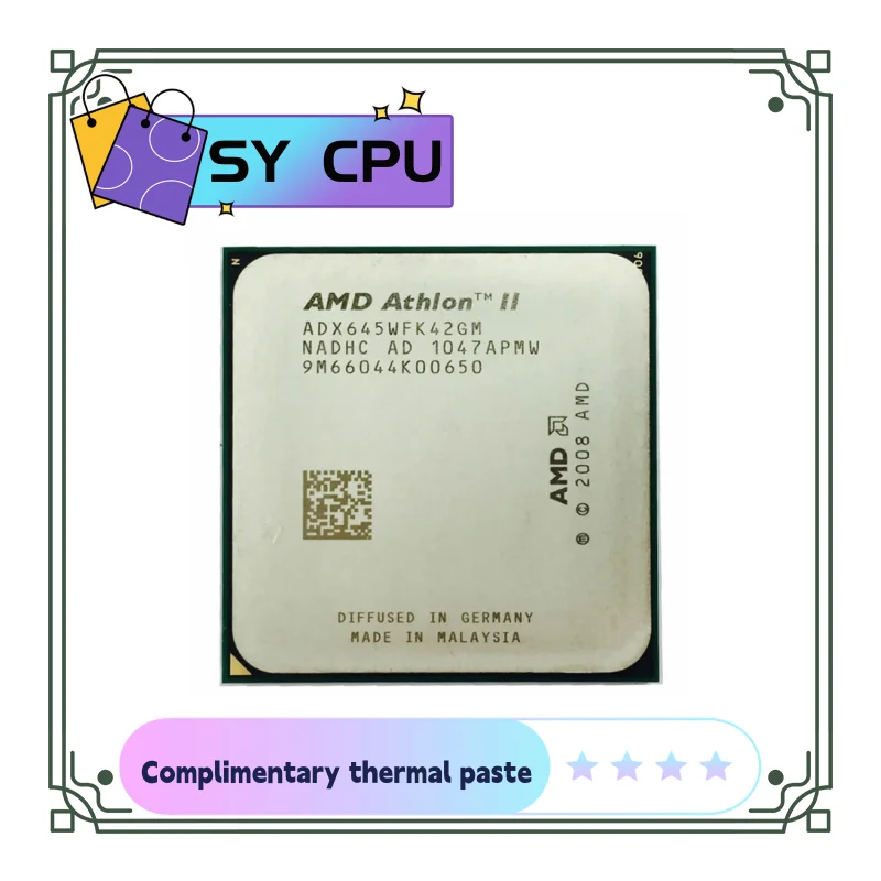 AMD Athlon II X4 645 3.1 GHz Quad-Core CPU Processor ADX645WFK42GM ...