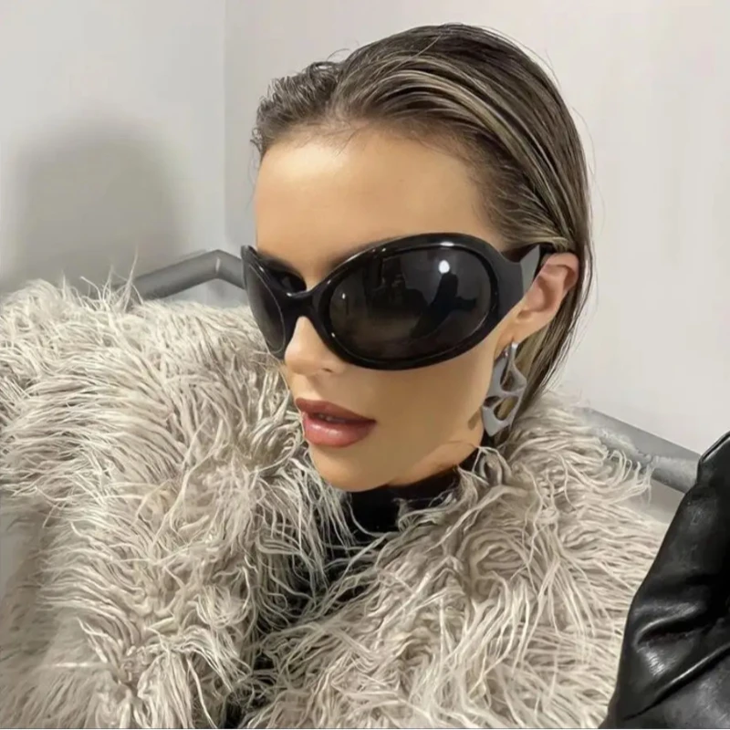 Lunettes de pêche punk Y2K oversize - Style one piece - Hommes femmes UV400