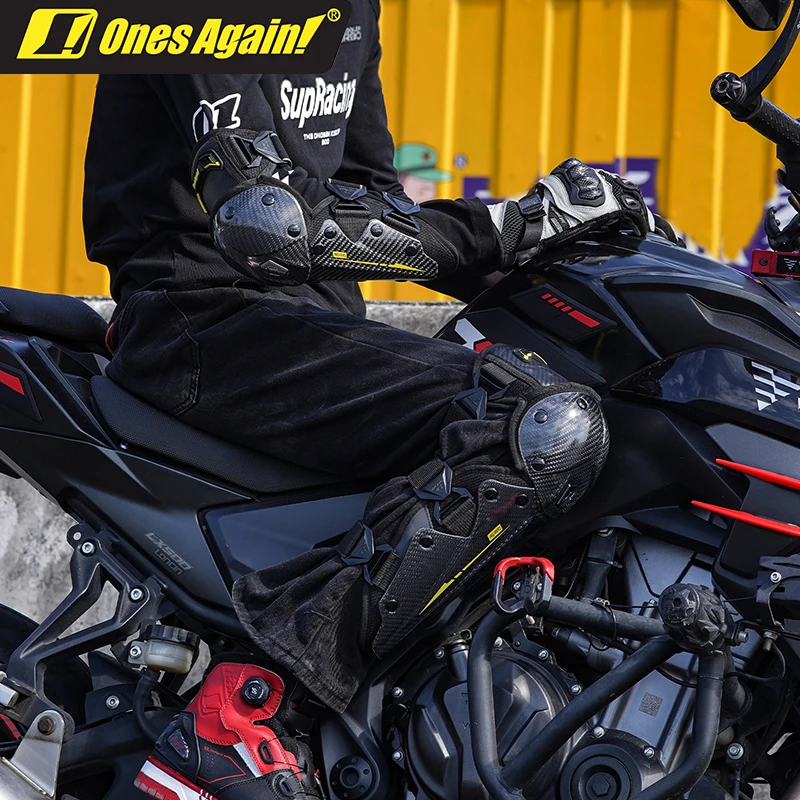 원스 어게인 모토크로스 무릎 보호대 카본 파이버 모토 보호 라이딩 오토바이 오프로드 레이싱 CE2 무릎 보호대