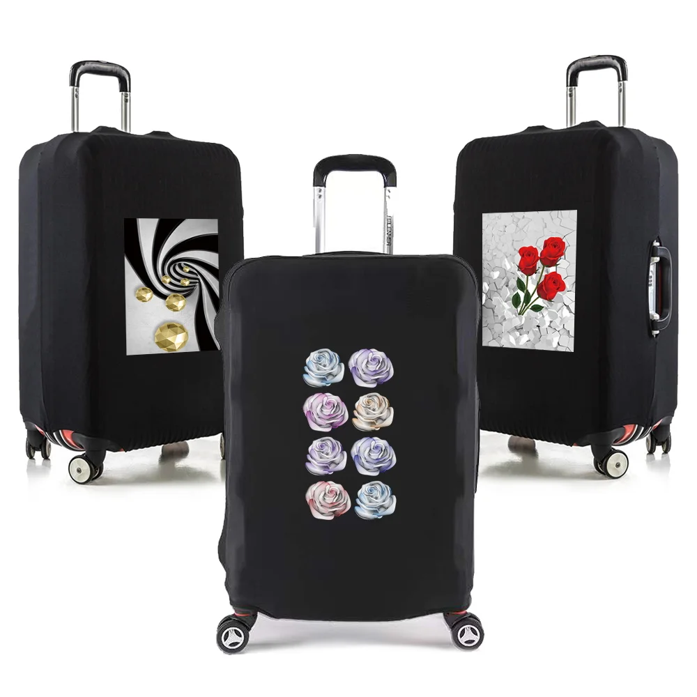 

Fashion Elasticity Travel Luggage Cover for 18-32 Inch Print Traveling Essentials Accessories Trolley Protective Suitcase Case