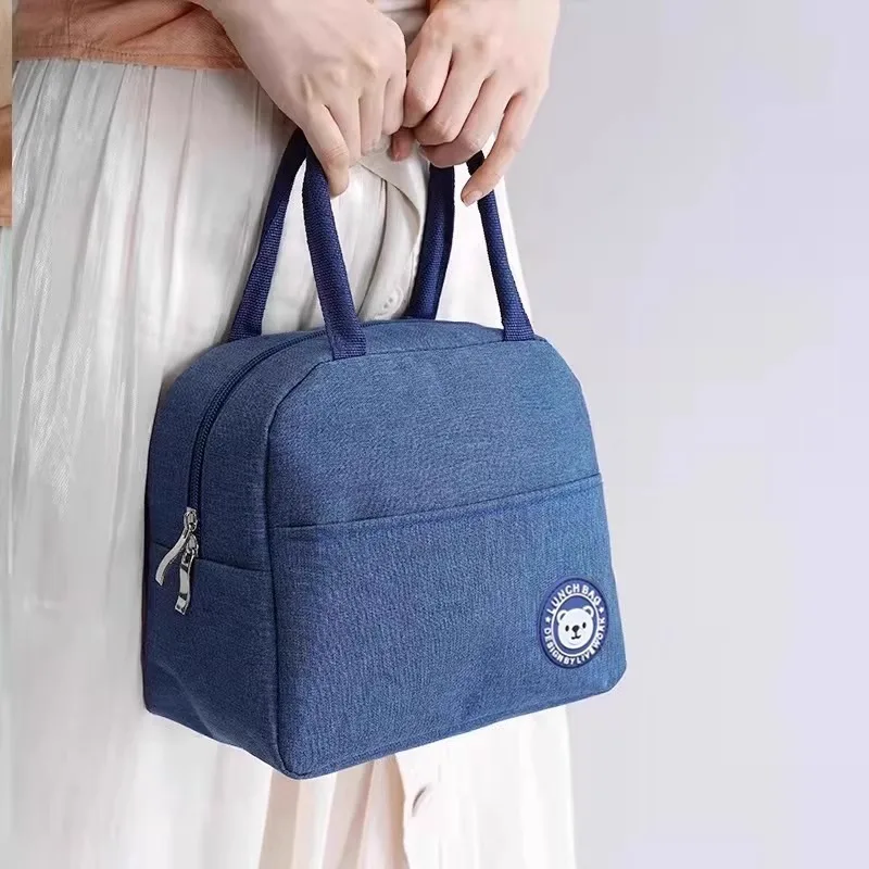 Stylish Insulated Cooler Tote - Thermal Canvas Lunch Bag