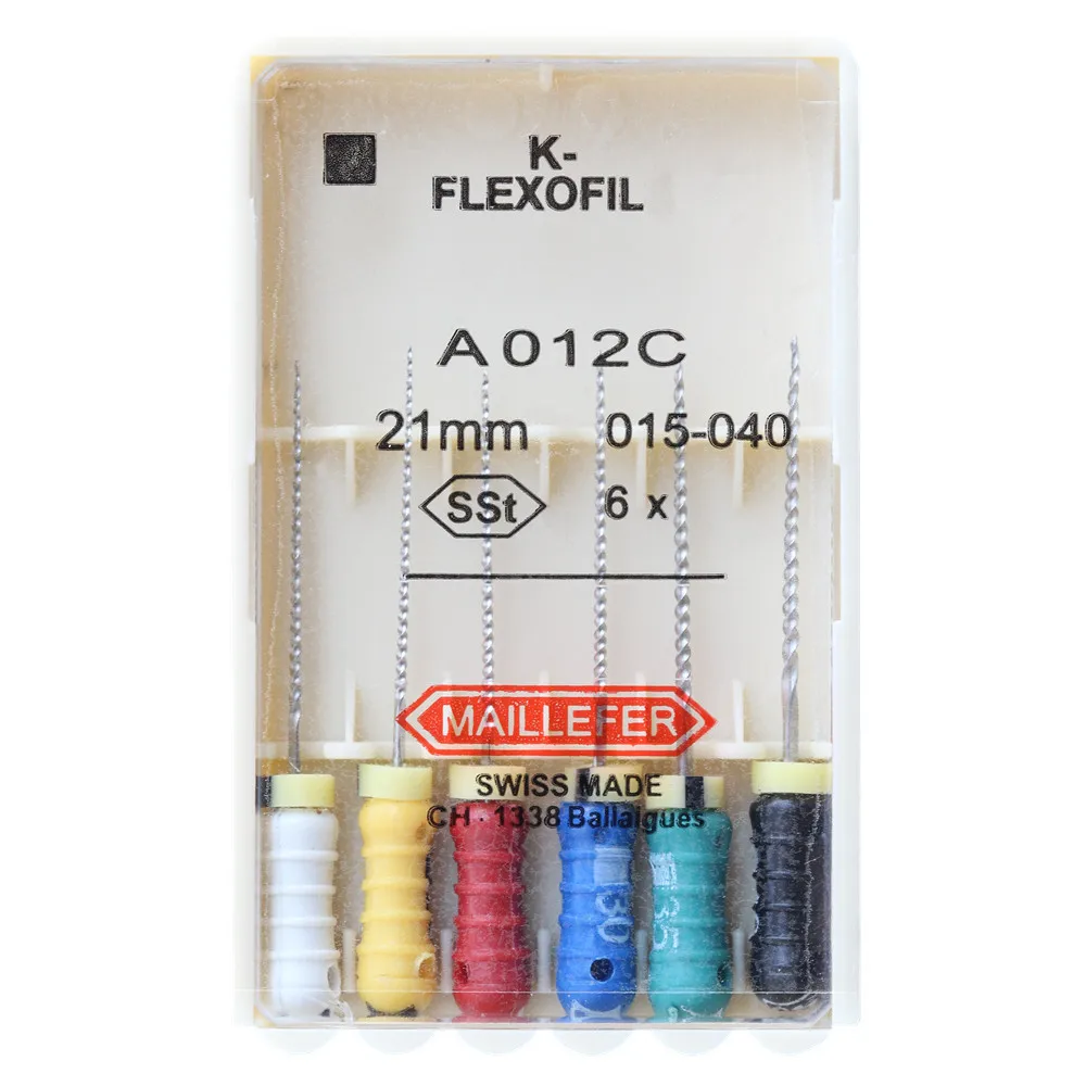 Dental K FLEXOFILE File 015 040(21/25mm) SSt Finger spreader endo Root