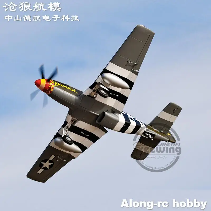 Flightline P-51D Mustang 1600mm PNP Avion RC Warbird - Moteur 5055-390KV