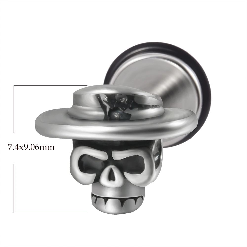 Orecchini Pendenti A Forma Di Teschio Scheletro, Stile Punk Gotico, In Argento, Per Donna E Ragazza, Regalo Halloween