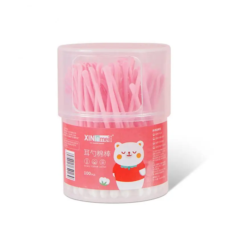 Double Head Cotton Swabs Home Special Booger Ear Children's Cleaning Cotton Swabs Makeup Buds Cleaning Tools
