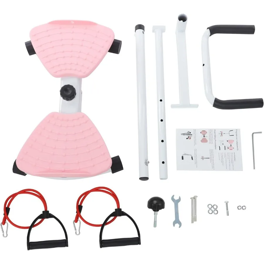 Waist Twister Board, Ab Twist Board, Home Gym Exercise Twist Board with Handrail, for Women Belly Fat, 330 Lbs Capacity