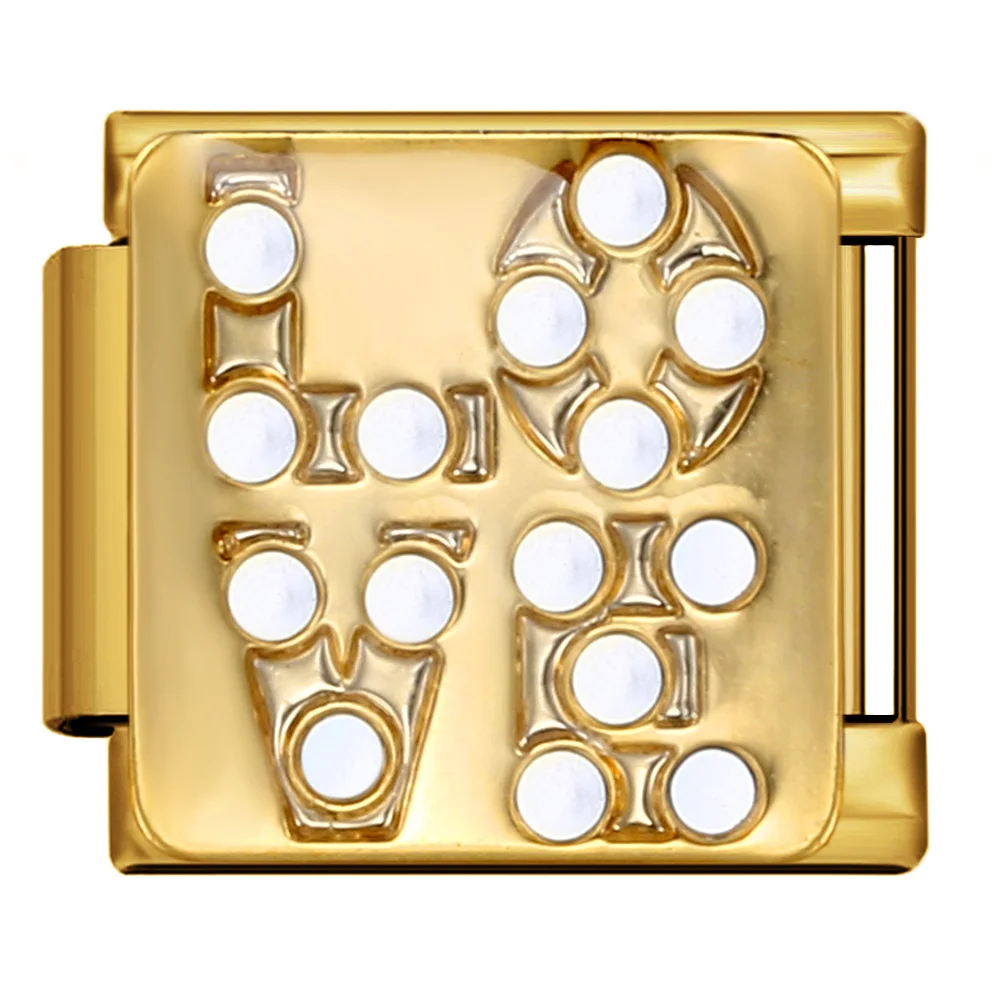URING Gold Farbe Schmetterling Katze Giraffe Stern Italienischen Charme Link Fit 9mm Armbänder Edelstahl DIY Machen Mode Schmuck – Detail 2