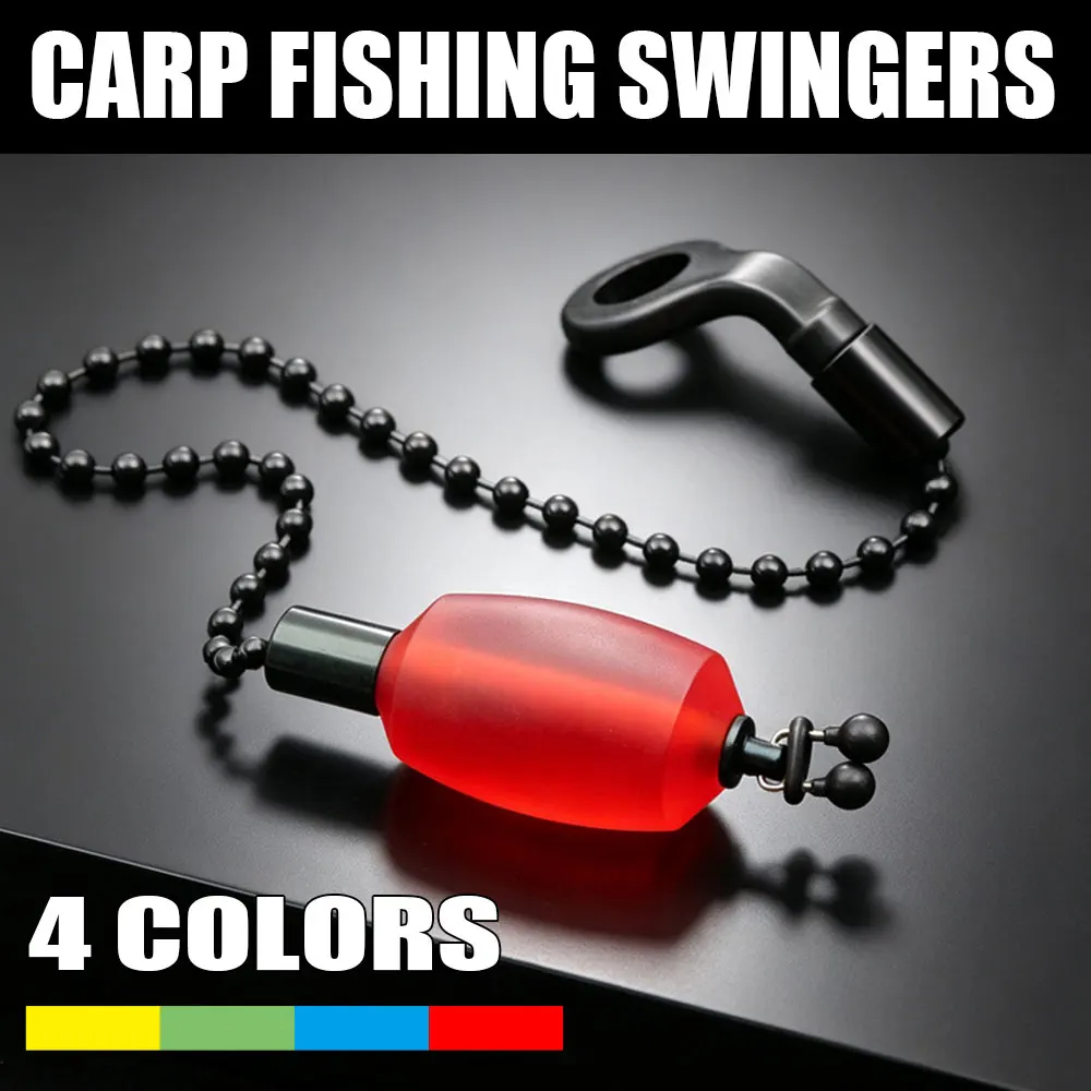 Bobbin Swinger avec chaîne acier pour pêche carpe - Indicateur de touche précis pour pêche au coup