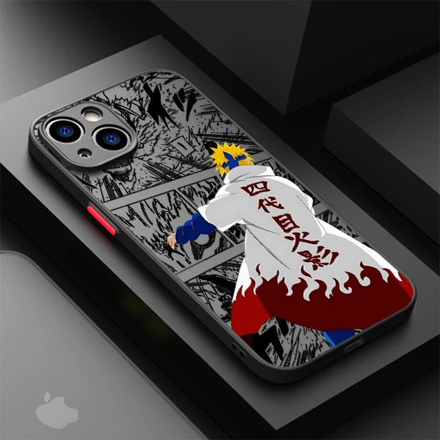 thumbnail image 1 of Ainime-Funda de Naruto Sasuke para iPhone, carcasa negra mate para iPhone 15, 11, 14, 13, 12 Pro, 7, XR, X, XS Max, 8 Plus, 6, 6S, SE, 2022, 15Pro, 1 of 5